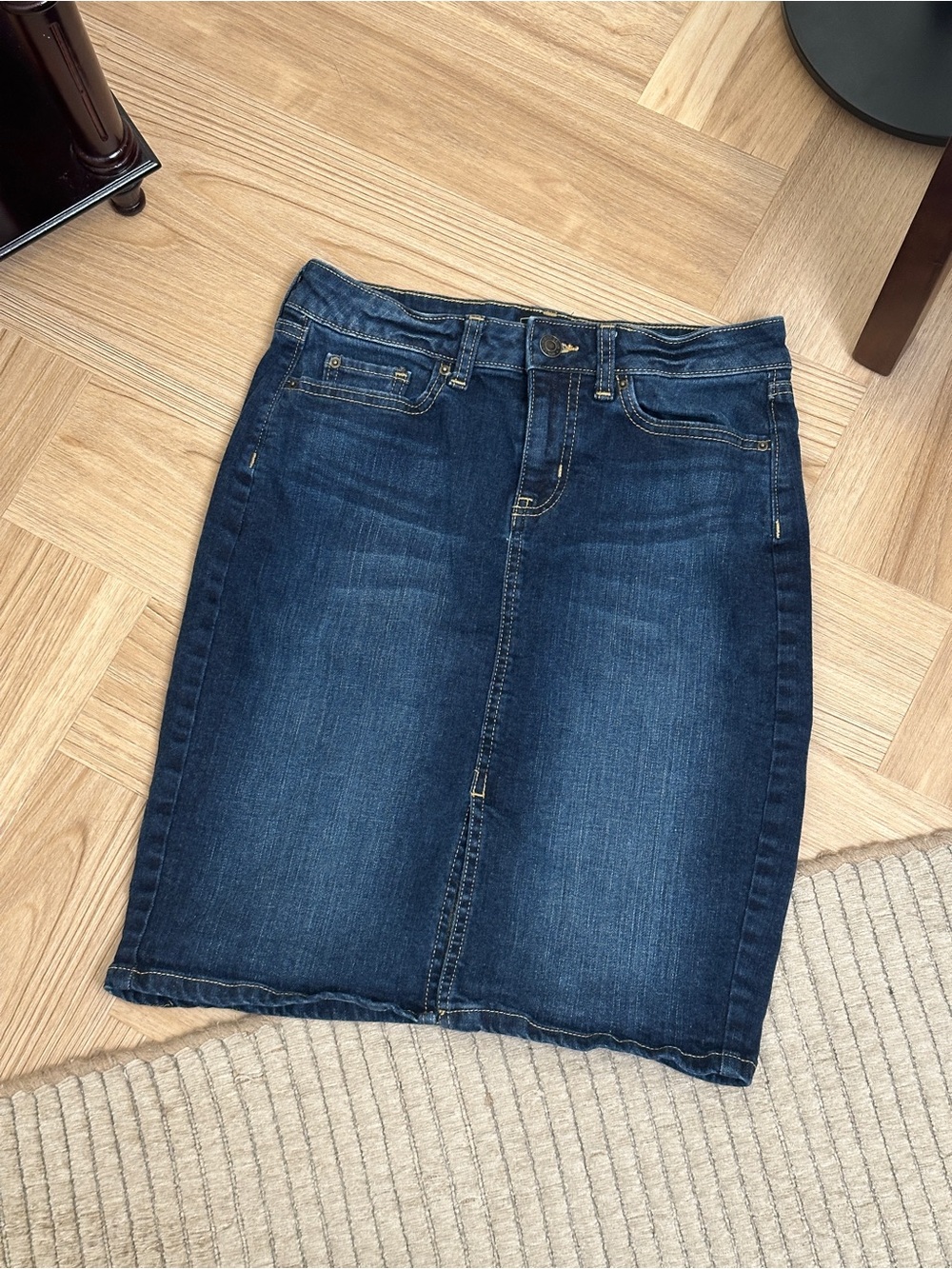 GAP Dark Blue Denim Pencil Skirt